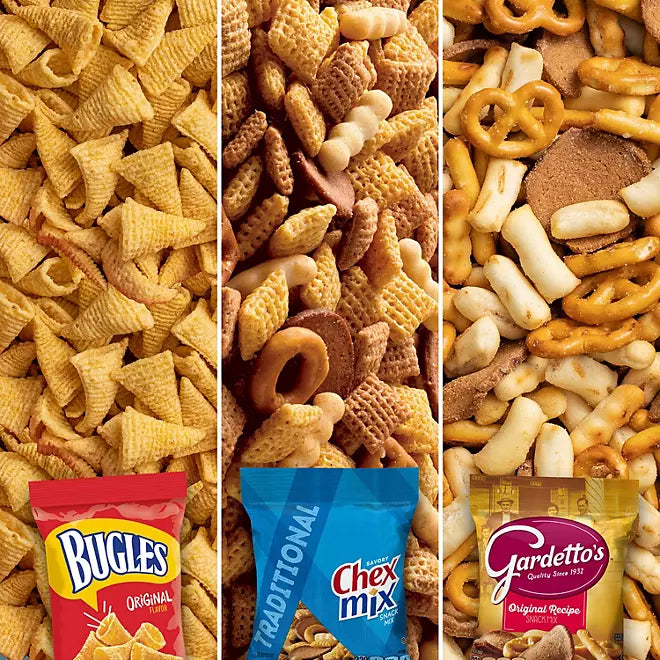 Bugles, Chex Mix & Gardetto Variety Pack Snacks, 40 pk. Retailoutlet