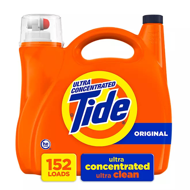 Tide Liquid Laundry Detergent, Original, 152 Loads, 170 fl. oz. Retailoutlet