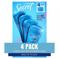 Secret Outlast Clear Gel Deodorant Retailoutlet