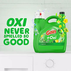 Gain + Oxi Liquid Laundry Detergent, Original, 159 Loads, 170 fl. oz. Retailoutlet