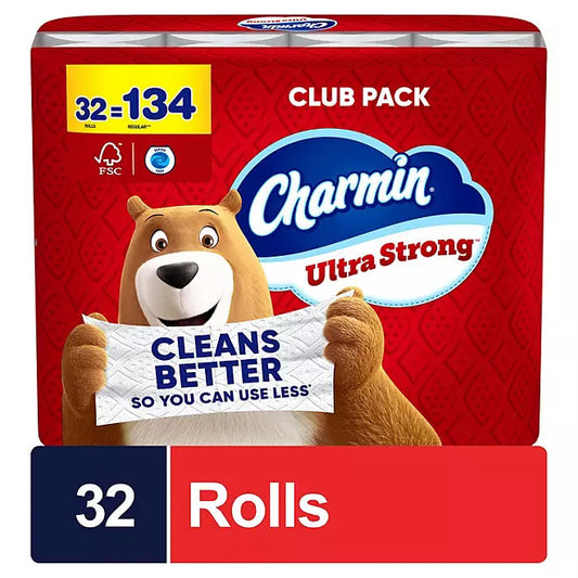 Charmin Ultra Strong 2-Ply Toilet Paper, 32 Rolls, 231 Sheets/Roll Retailoutlet