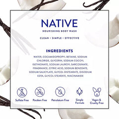 "Native Nourishing Body Wash – Coconut & Vanilla Retail Outlet