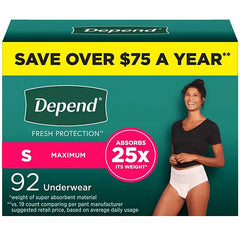 Depend Fresh Protection Incontinence Underwear for Women Retailoutlet