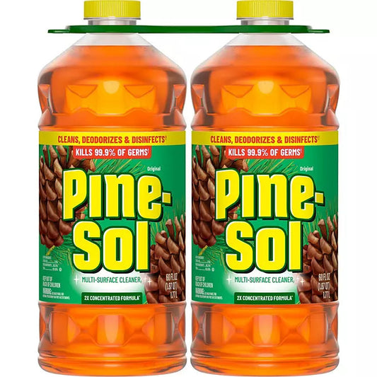 Pine-Sol Multi-Surface Cleaner, Pine Scent, 2 ct., 120 fl. oz. Retailoutlet