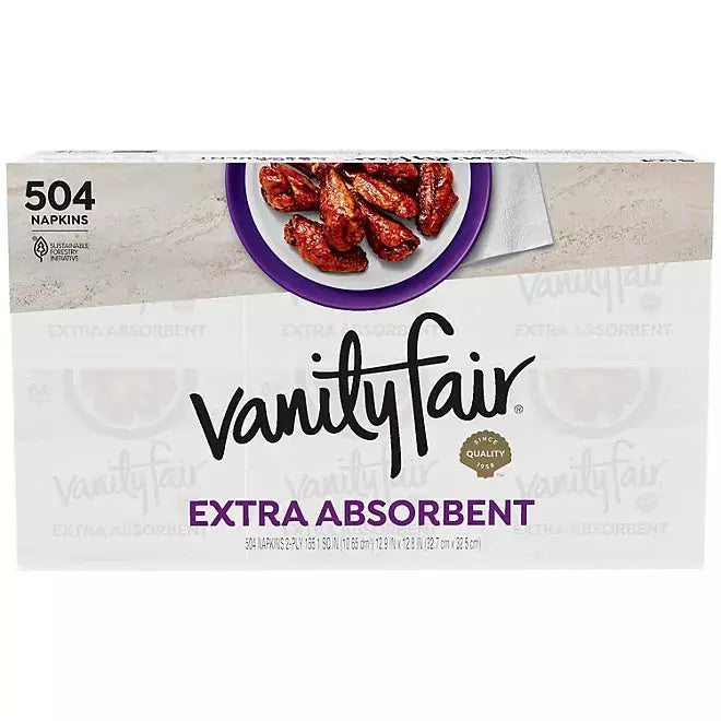Vanity Fair Extra Absorbent Napkins – 6 Packs Retailoutlet