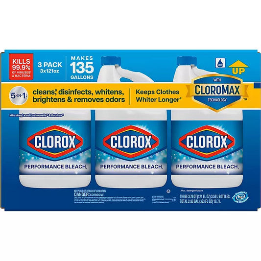 Locked Value Clorox Performance Bleach, 3 ct. Retailoutlet