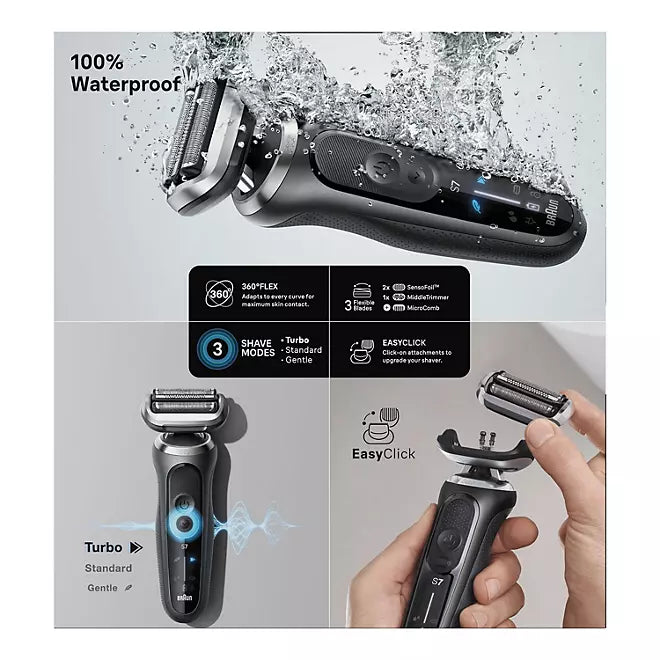 Braun Series 7 7189cc Electric Razor Shaver Kit for Men Retailoutlet