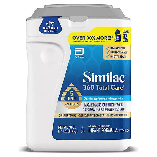 Similac 360 Total Care Infant Formula, 40 oz. Retailoutlet