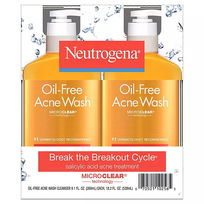 Neutrogena Oil-Free Acne Face Wash" Retailoutlet