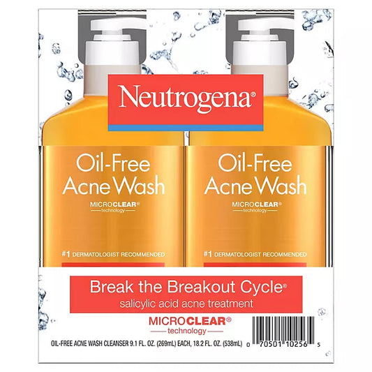 Neutrogena Oil-Free Acne Face Wash" Retailoutlet