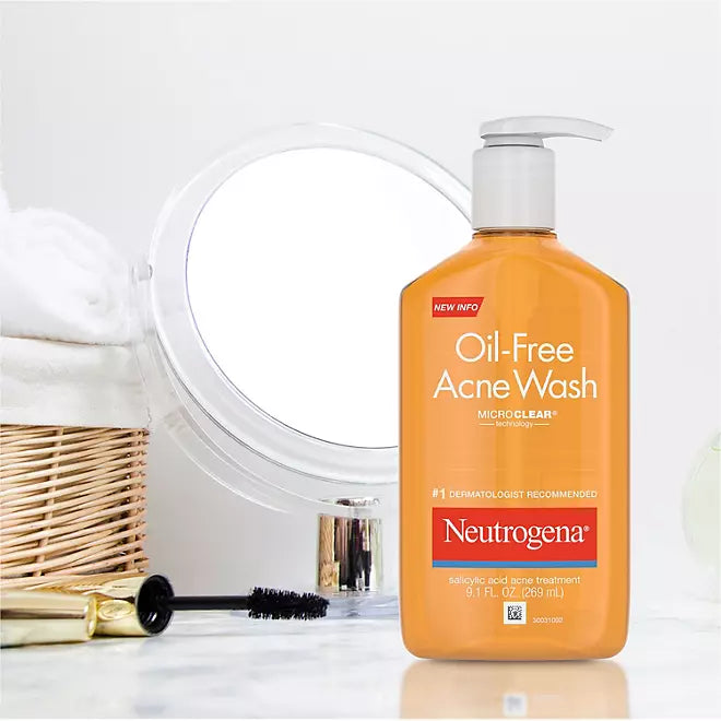 Neutrogena Oil-Free Acne Face Wash" Retailoutlet