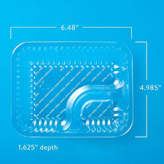 Member's Mark Clear 2‑Compartment Nacho Trays, 6.5" × 5" Retailoutlet