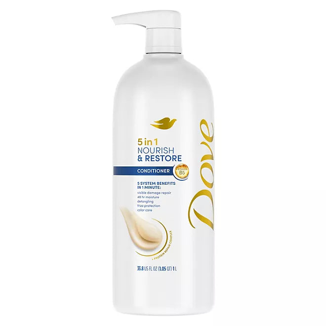Dove Nourish & Restore 5-in-1 Conditioner, Retail Outlet