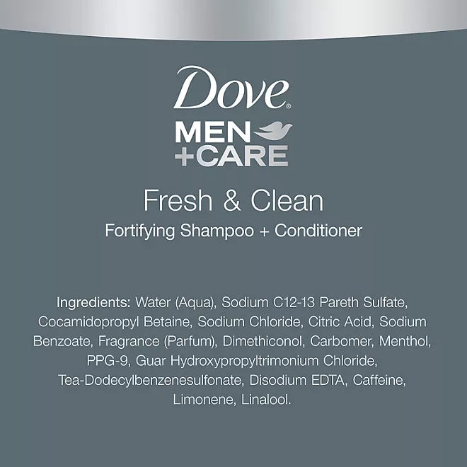 Dove Men Care Fresh & Clean 2-in-1 Shampoo + Conditioner Retail Outlet