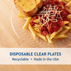 Member's Mark Clear Plastic Plates, 9" 45 ct. Retailoutlet