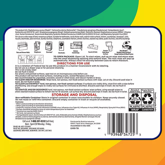 Member’s Mark Disinfecting Wipes, Variety Pack, 4-Pack (312 Wipes Total) Retailoutlet