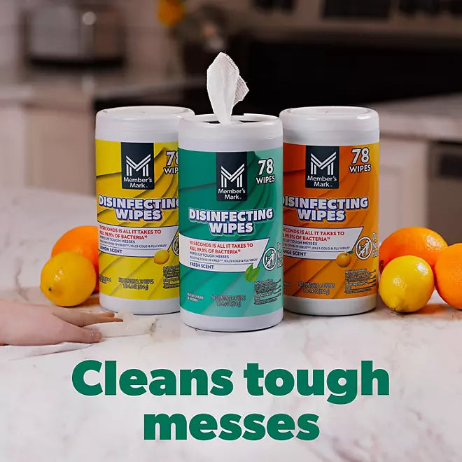 Member’s Mark Disinfecting Wipes, Variety Pack, 4-Pack (312 Wipes Total) Retailoutlet