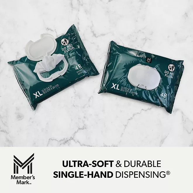 Member’s Mark Adult Washcloths – 240 Count, Extra-Large & Pre-Moistened Retailoutlet