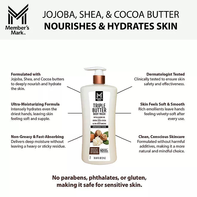 "Member's Mark Triple Butter Body Wash Retailoutlet