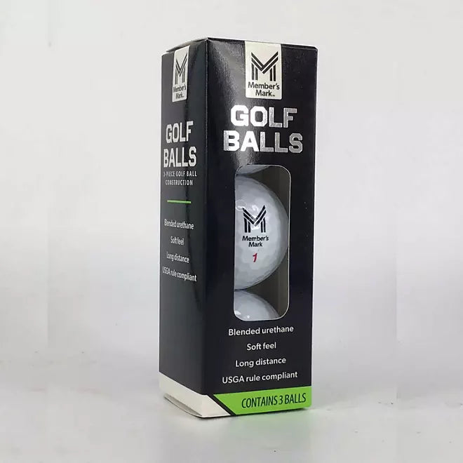 Member's Mark 3-Piece Golf Ball, 24 Balls Retail Outlet