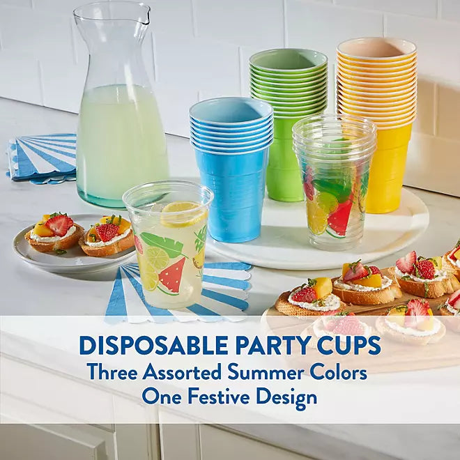Member's Mark Summer Party Cups – 18 oz, 160 ct Retailoutlet