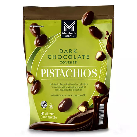 Member’s Mark Dark Chocolate Covered Roasted Pistachios Retailoutlet