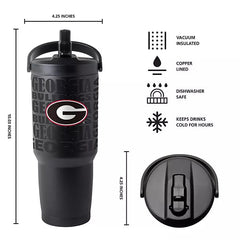 Logo Brands Georgia Bulldogs Stainless Steel Tumbler Set Retail Outlet