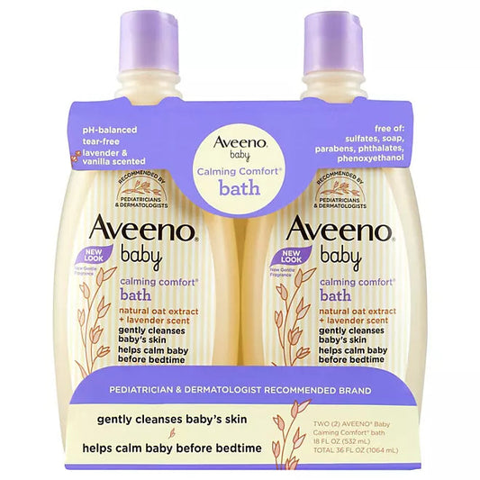 Aveeno Baby Calming Comfort Bath Wash (18 fl. oz., 2-pack): My Store