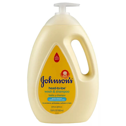Johnson's Head-To-Toe Wash & Shampoo, 33.8 fl. oz. Retailoutlet
