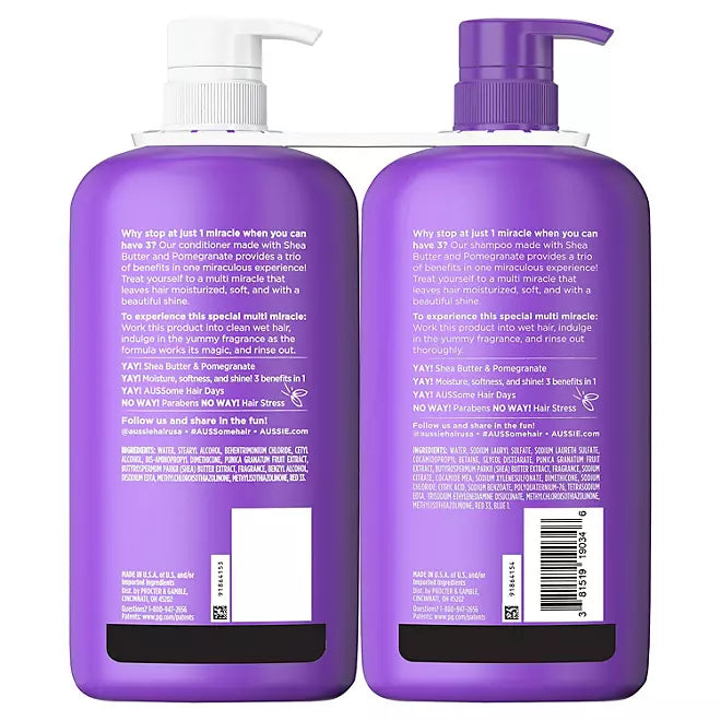 Aussie Multi Miracle 3-in-1 Shampoo and Conditioner Retail Outlet