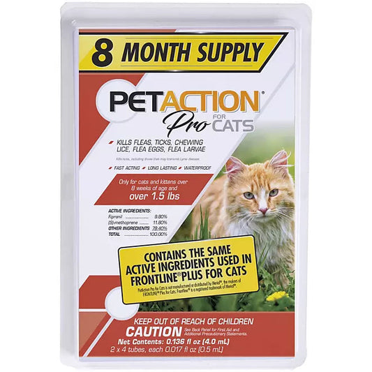PetAction Pro Flea & Tick Treatment for Cats & Kittens Retailoutlet