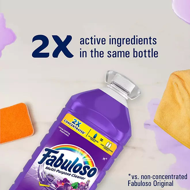 Fabuloso 2X Concentrated Multi-Purpose Cleaner, Lavender Scent, 210 fl. oz. Retailoutlet