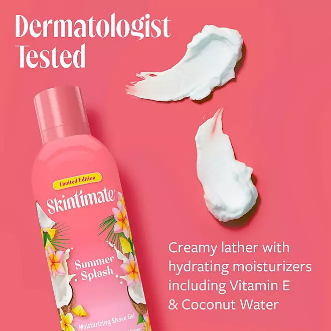 Skintimate Summer Splash Shave Gel, 9.5 oz., 3 pk. Retailoutlet