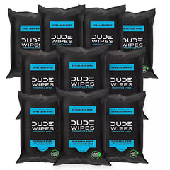 DUDE WIPES XL Flushable Wipes, 10 Packs (180 Wipes Total) Retailoutlet