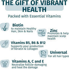 WEEM Hair Skin & Nails Gummies – Vegan Biotin Vitamins for Faster Hair Growth, Stronger Nails & Healthy Skin – Extra Strength Raspberry Flavor – 1 Bottle Ballimart