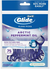 Oral-B Glide 3D White Floss Picks Radiant Mint 75 Count Package
