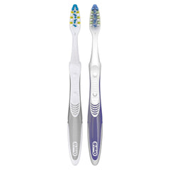 Oral-B Pulsar, Battery Powered 3D White Advanced Vivid Soft Toothbrush Twin Pack, Tooth Brush Pack, Travel Essentials (Colors May Vary)