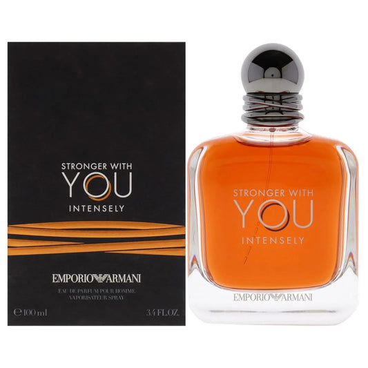 Armani Stronger With You Intensely – Eau de Parfum for Men (3.4 oz) Retail Outlet