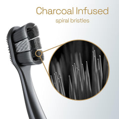 Colgate Total Active Prevention Soft Bristle Whitening Toothbrushes, Soft Toothbrush with Charcoal Infused Bristles, Helps Whiten and Reaches Deeper Along The Gumline and Between Teeth, Black, 2 Pack