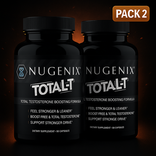 Nugenix Total-T - Free & Total Testosterone Booster - 90 Count (Two Pack) - Enhances Lean Muscle Mass & Male Vitality