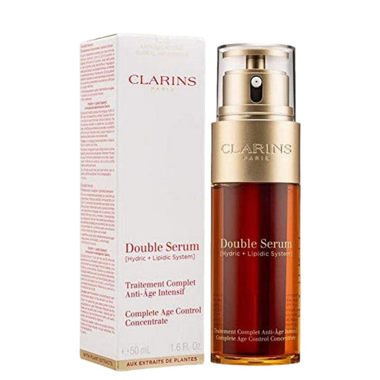 Clarins Double Serum Complete Age Control Concentrate with Turmeric – Luxury Size 1.6 fl oz