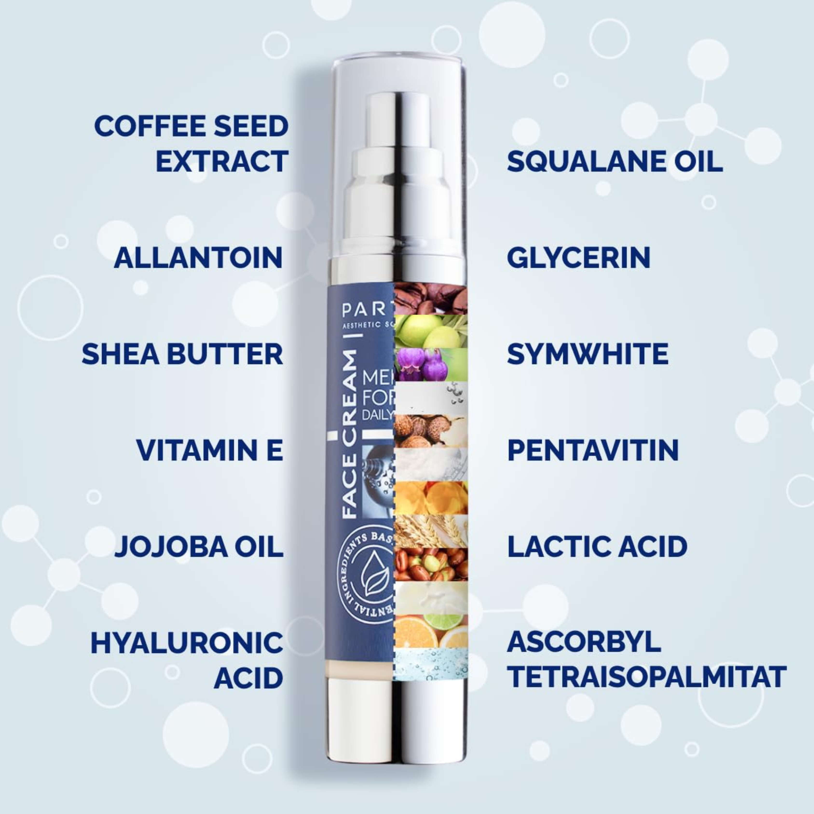 Particle 6-in-1 Face Cream for Men | Anti-Aging Moisturizer Reduces Wrinkles, Dark Spots & Eye Bags | 1.7 fl oz Ballimart