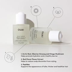 OUAI Scalp Serum – Hydrating Leave-In Treatment with Hyaluronic Acid & Adaptogens for Thicker, Fuller, Healthier Hair (2 fl. oz.)