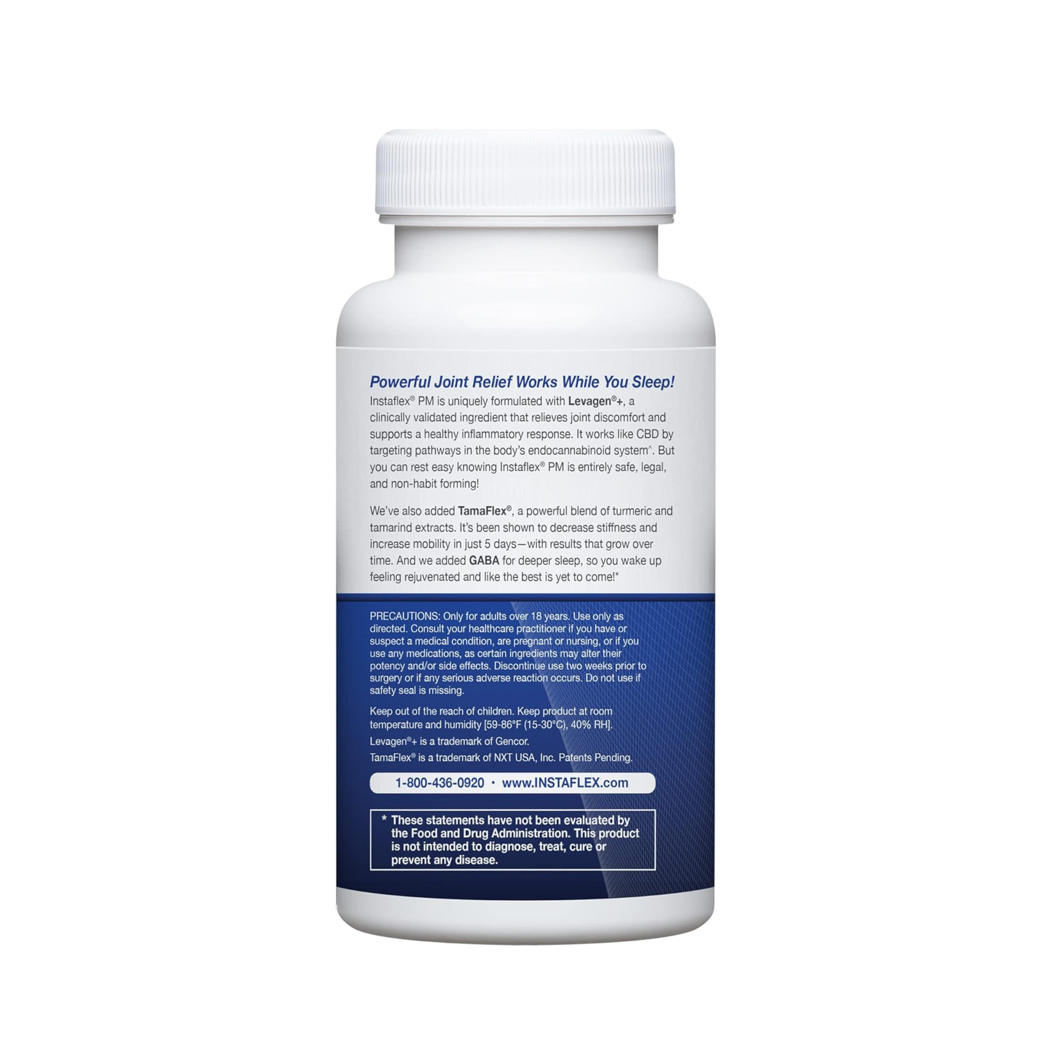 Instaflex PM Nighttime Joint Support with Levagen, Tamaflex, GABA & Ashwagandha – Mobility & Sleep Aid – 60 Vegan Capsules Ballimart