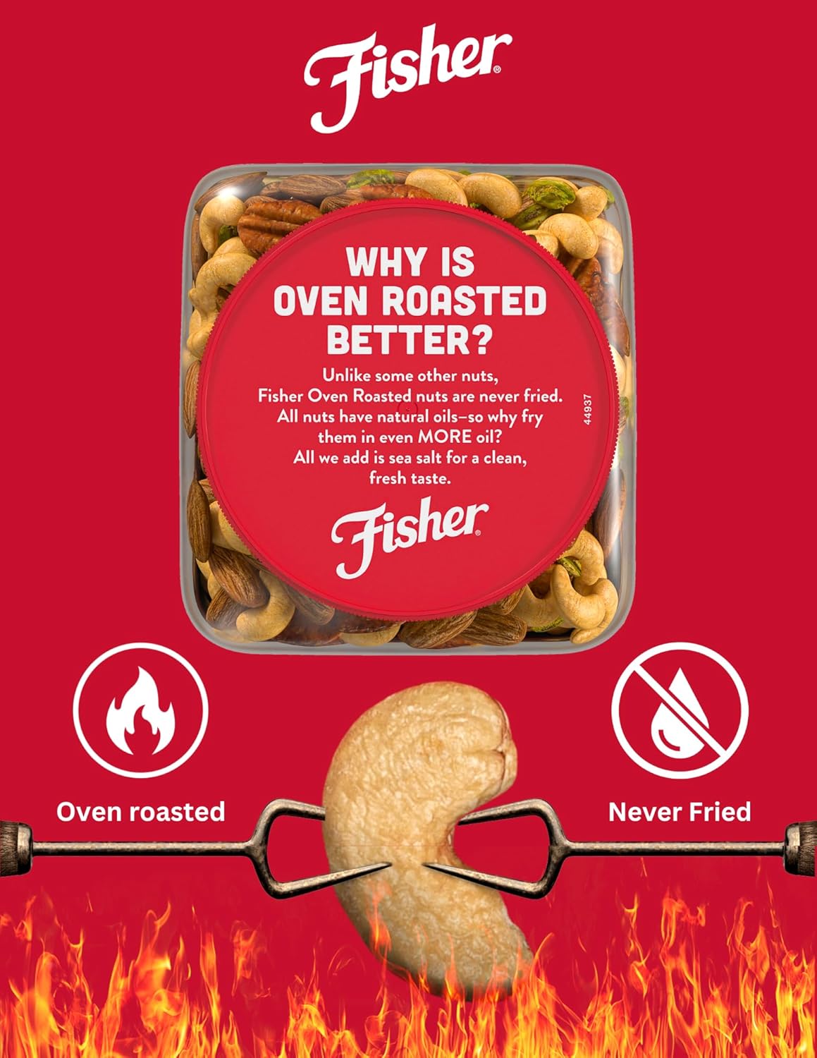 Fisher Oven Roasted Never Fried Deluxe Mixed Nuts, 24 Ounces (Pack of 1) Retail Outlet