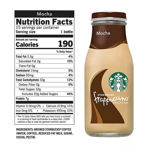 Starbucks Mocha Frappuccino Chilled Coffee Drink