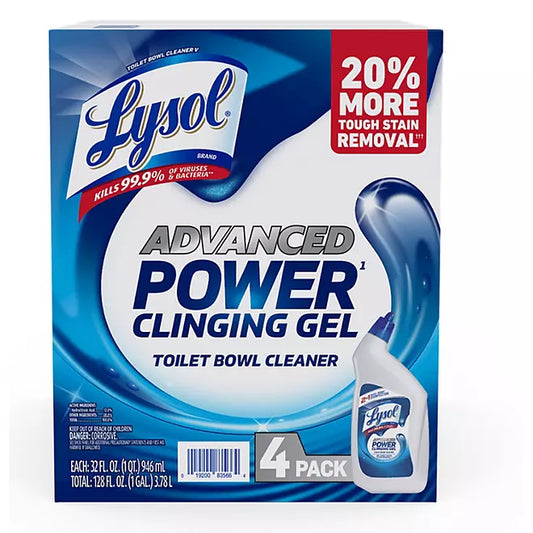 Lysol Advanced Toilet Bowl Gel Cleaner, 32 fl. oz., 4 pk