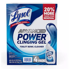 Lysol Advanced Toilet Bowl Gel Cleaner, 32 fl. oz., 4 pk