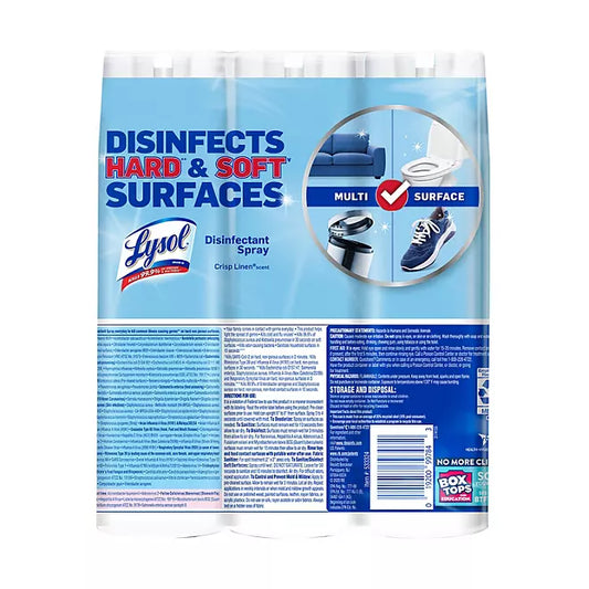 Lysol Disinfectant Spray, Crisp Linen 19 oz., 3 pk.