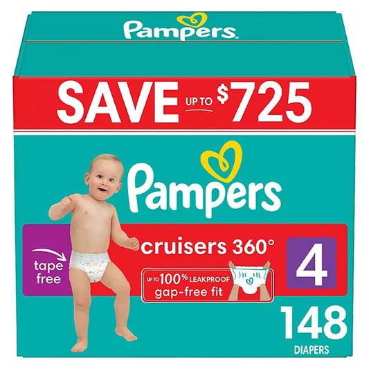 Pampers Cruisers 360 Diapers, Sizes 4–7